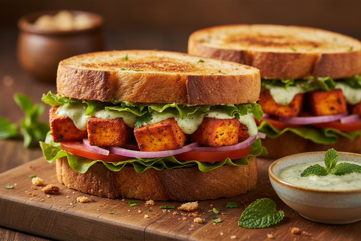 Tandoori Paneer Sandwich