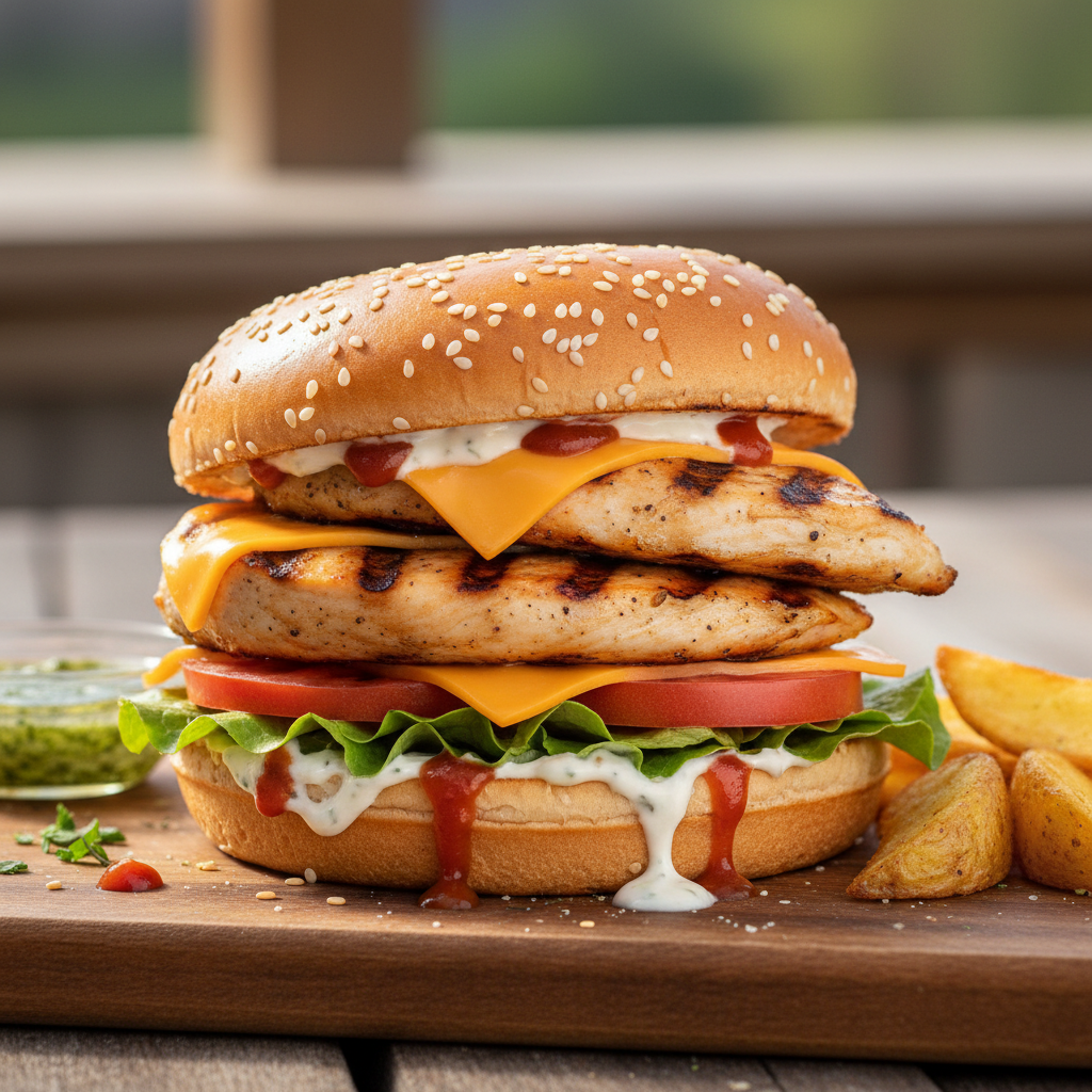 Grilled Chicken Breast Burger